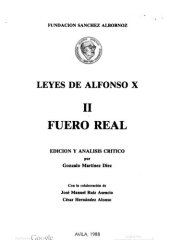 book Leyes de Alfonso X. Fuero Real