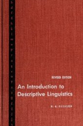 book An Introduction to Descriptive Linguistics