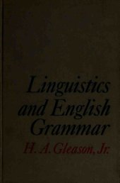 book Linguistics and English Grammar