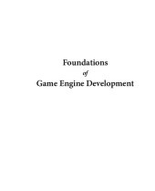 book Foundations of Game Engine Development Volume 2 Rendering