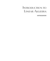 book Introduction to Linear Algebra (5th Edition)