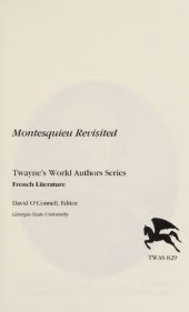 book Montesquieu Revisited