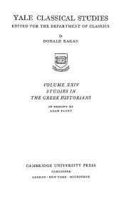 book Studies in the Greek Historians in Memory of Adam Parry