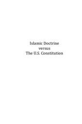 book Islamic Doctrine versus the U.S. Constitution: The Dilemma for Muslim Public Officials