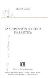 book La suspensión política de la ética