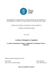 book La linea, il triangolo e il quadrato. La natura relazionale di segno e significato in Aristotele, Peirce e Hjelmslev