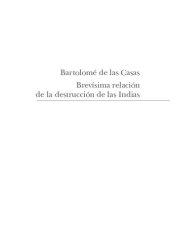 book Brevíssima relación de la destrucción de las Indias