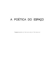 book A poética do espaço