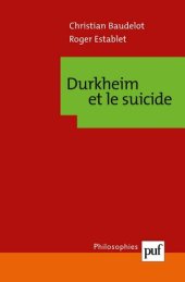 book Durkheim et le suicide