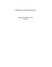 book Christians and Christianity, Vol. II: Corpus of Christian Sites in Judea