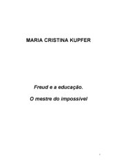 book Freud e a Educação, o Mestre do Impossível