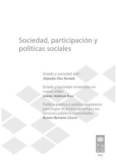 book Sociedad, participación y políticas sociales