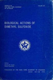 book DMSO : Biological Actions of Dimethyl Sulfoxide DMSO - New York Academy of Sciences