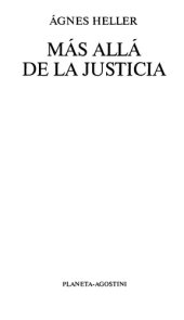 book Más allá de la justicia