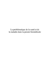 book La problématique de la santé et de la maladie dans la pensée biomédicale: Essai sur la normalité biologique chez Georges Canguilhem