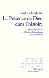 book La présence de Dieu dans l'histoire