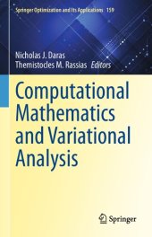 book Computational Mathematics and Variational Analysis