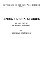 book Greek prefix studies. On the use of adjective particles