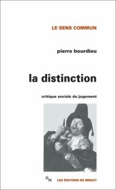 book La Distinction: Critique sociale du jugement