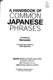 book A Handbook of Common Japanese Phrases (Properly Cut and Bookmarked)