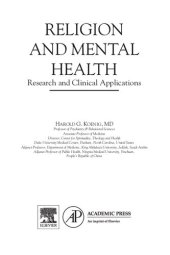 book Religion and Mental Health: Research and Clinical Applications