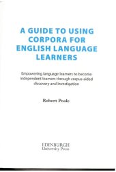 book A Guide to Using Corpora for English Language Learners (Properly Cut and Bookmarked)