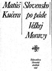 book Slovensko po páde Veľkej Moravy