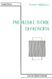 book Problemi e teorie di filosofia