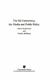 book The IQ Controversy, the Media and Public Policy