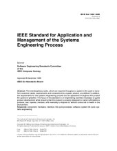 book IEEE Trial Use Standard for Application and Management of the Systems Engineering Process (IEEE Std 1220 1994)