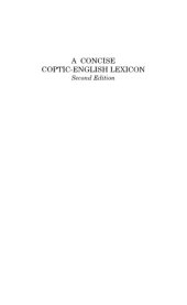 book A Concise Coptic-English Lexicon