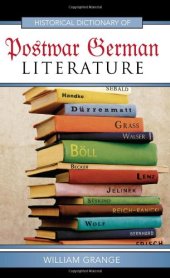 book Historical Dictionary of Postwar German Literature