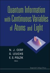 book Quantum Information With Continuous Variables of Atoms and Light