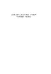 book Commentary on the Energy Charter Treaty