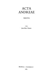 book Acta Andreae: Textus