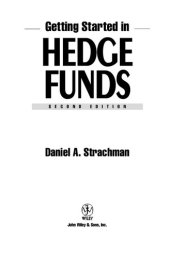 book Getting Started in Hedge Funds