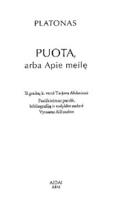 book Puota, arba Apie meilę