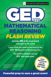 book Ged Test Mathematical Reasoning Flash Review