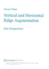 book Vertical and Horizontal Ridge Augmentation: New Perspectives