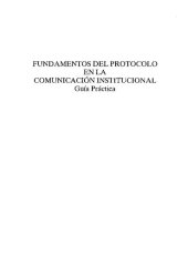 book Fundamentos del protocolo en la comunicación institucional