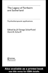 book The Legacy of Fairburn and  Sutherland: Psychotherapeutic Applications