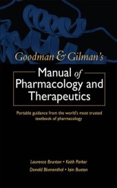 book Goodman & Gilman's manual of pharmacology and therapeutics