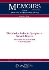 book The Maslov Index in Symplectic Banach Spaces