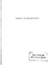 book Small is Beautiful: Economics as if people mattered, 25 years later ... with commentaries