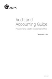 book Audit and Accounting Guide: Property and Liability Insurance Entities 2018