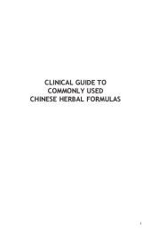 book Clinical guide to commonly used Chinese herbal formulas