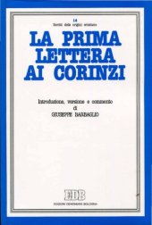 book La prima Lettera ai Corinzi. Introduzione, versione, commento