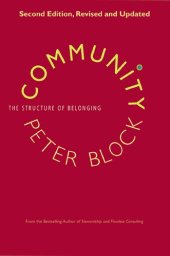 book Community The Structure of Belonging