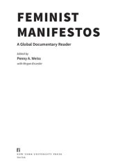 book Feminist Manifestos. A Global Documentary Reader