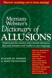 book Merriam-Webster's Dictionary of Allusions